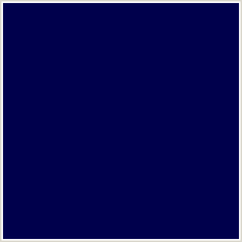 00004C Hex Color Image (BLUE, MIDNIGHT BLUE, STRATOS)