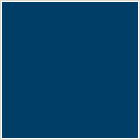 003D67 Hex Color Image (BLUE, MIDNIGHT BLUE, REGAL BLUE)