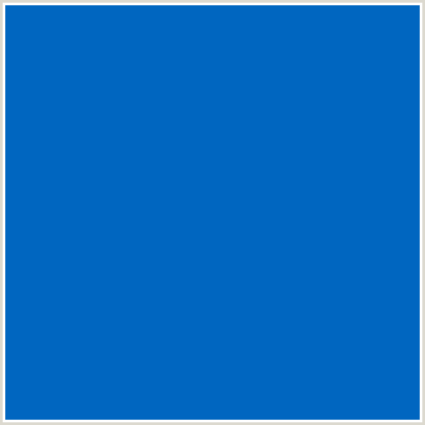0066C0 Hex Color Image (BLUE, SCIENCE BLUE)