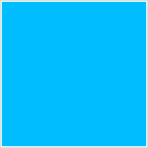 00BDFF Hex Color Image (CERULEAN, LIGHT BLUE)