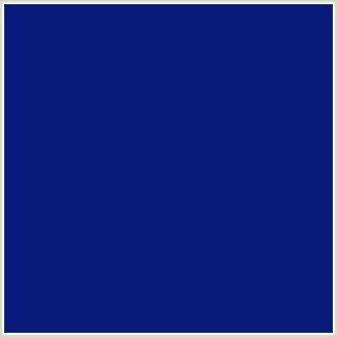 071B7A Hex Color Image (BLUE, CATALINA BLUE, MIDNIGHT BLUE)