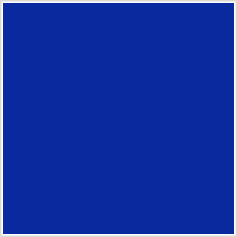 0A299E Hex Color Image (BLUE, TOREA BAY)