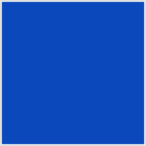 0B48BC Hex Color Image (BLUE, TORY BLUE)