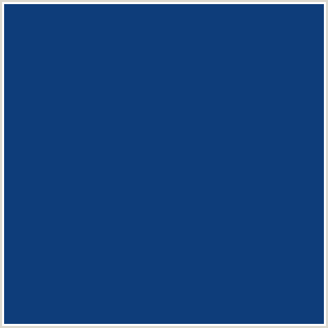 0E3D7A Hex Color Image (BLUE, DEEP SAPPHIRE, MIDNIGHT BLUE)