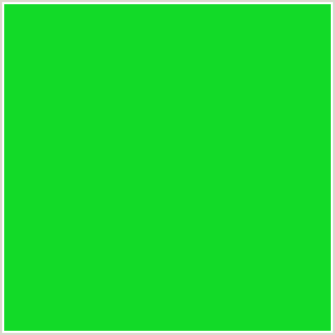 12DA28 Hex Color Image (GREEN, MALACHITE)
