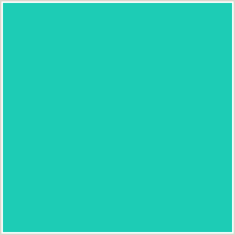 1DCCB5 Hex Color Image (BLUE GREEN, JAVA)