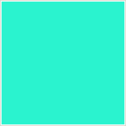 2AF3CF Hex Color Image (BLUE GREEN, BRIGHT TURQUOISE)