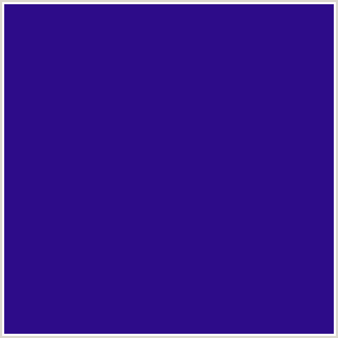 2D0C89 Hex Color Image (BLUE GEM, BLUE VIOLET)