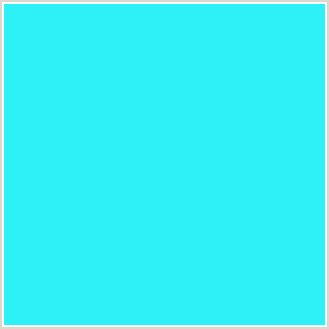 2EF1F8 Hex Color Image (BRIGHT TURQUOISE, LIGHT BLUE)