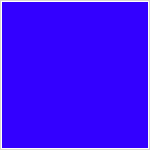 3300FF Hex Color Image (BLUE, BLUE VIOLET)