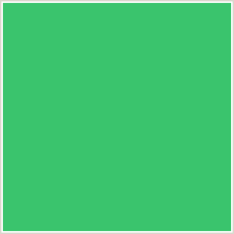 3AC46D Hex Color Image (EMERALD, GREEN BLUE)