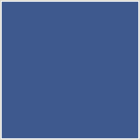 3E598E Hex Color Image (BLUE, CHAMBRAY)