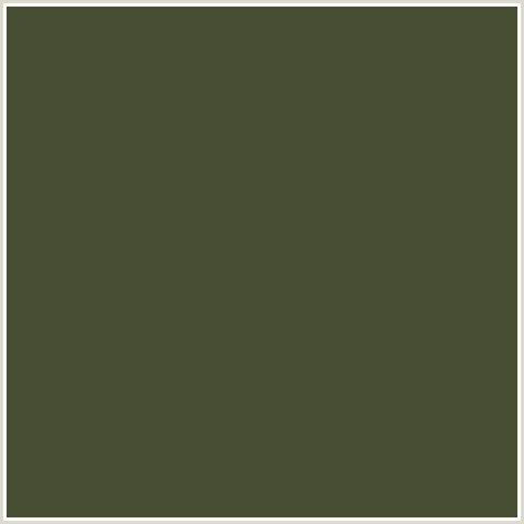 484E32 Hex Color Image (GREEN YELLOW, KELP)
