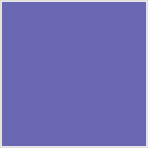 6A67B3 Hex Color Image (BLUE, SCAMPI)