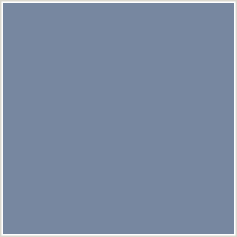 7787A0 Hex Color Image (BLUE, LYNCH)