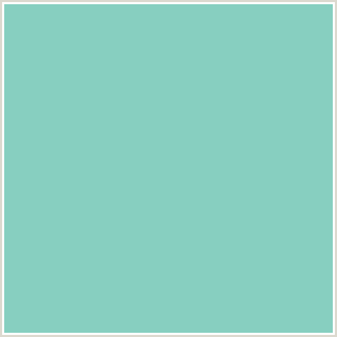 87CFC0 Hex Color Image (BLUE GREEN, MONTE CARLO)