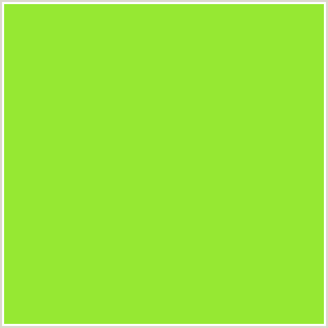 96E833 Hex Color Image (GREEN YELLOW, INCH WORM)