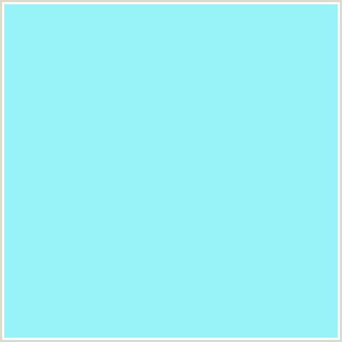 97F3F7 Hex Color Image (BABY BLUE, CHARLOTTE, LIGHT BLUE)