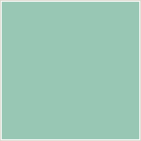 98C7B4 Hex Color Image (GREEN BLUE, SHADOW GREEN)