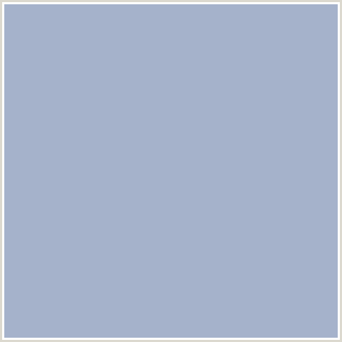 A5B2CB Hex Color Image (BLUE, ROCK BLUE)