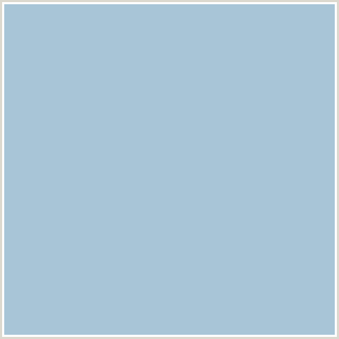 A8C5D7 Hex Color Image (BLUE, PIGEON POST)