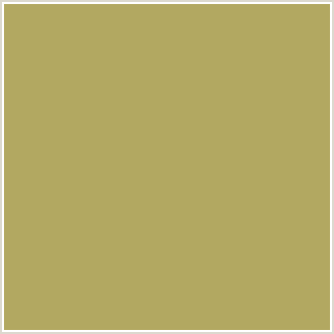 B2A861 Hex Color Image (OLIVE GREEN, YELLOW)