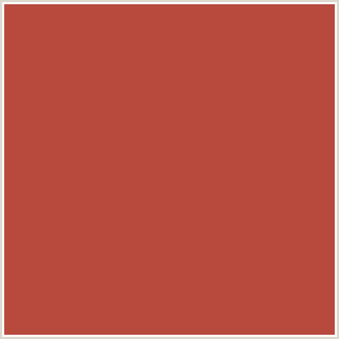 B7493D Hex Color Image (CRAIL, RED)