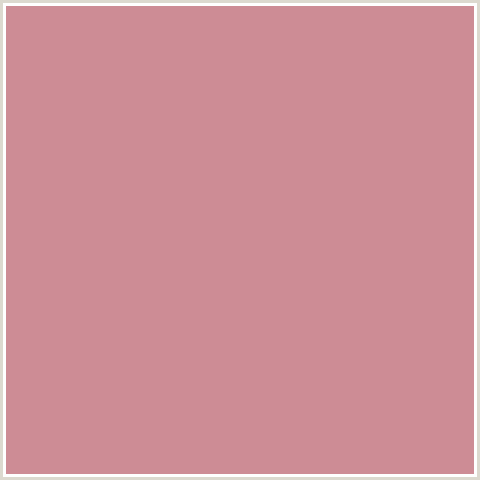 CD8C95 Hex Color Image (PUCE, RED)