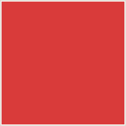 D93B3A Hex Color Image (RED, VALENCIA)
