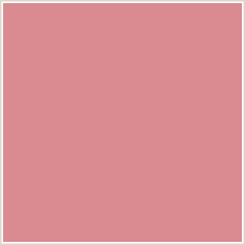 D98B91 Hex Color Image (PETITE ORCHID, RED)