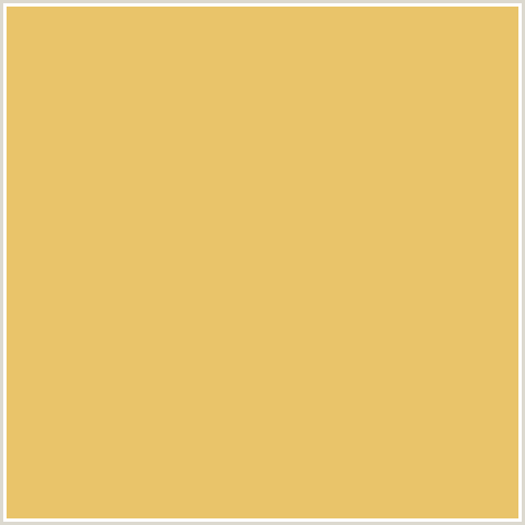 E9C46A Hex Color Image (ROB ROY, YELLOW ORANGE)