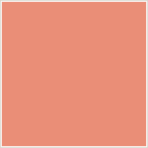 EA8E77 Hex Color Image (APRICOT, RED ORANGE)