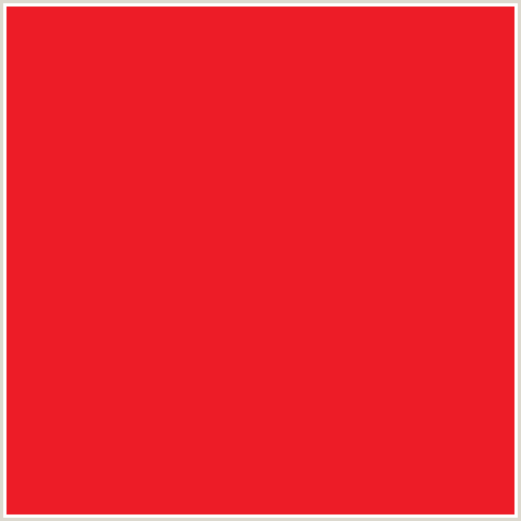 ED1C27 Hex Color Image (CRIMSON, RED)