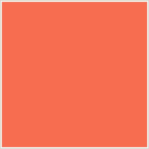 F76D50 Hex Color Image (CARNATION, RED ORANGE)