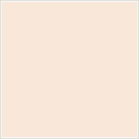 F7E6DA Hex Color Image (ALBESCENT WHITE, ORANGE RED, PEACH)