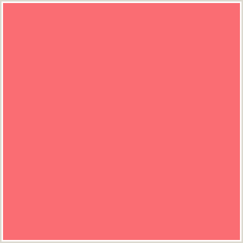 FA6D73 Hex Color Image (BRINK PINK, RED, SALMON)