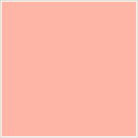 FEB5A6 Hex Color Image (MELON, RED ORANGE)