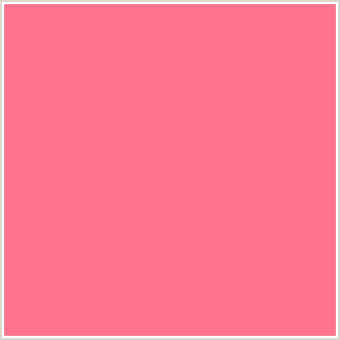 FF738E Hex Color Image (RED, SALMON, TICKLE ME PINK)