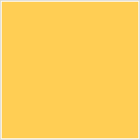 FFCE54 Hex Color Image (GOLDEN TAINOI, YELLOW ORANGE)
