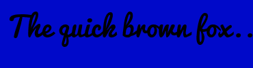 Image with Font Color 083CFC and Background Color 0009C9