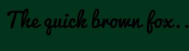 Image with Font Color 330000 and Background Color 00331A