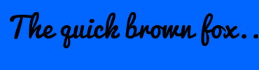 Image with Font Color FFFFFF and Background Color 0066FF
