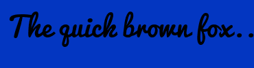 Image with Font Color FFFFFF and Background Color 0336C1