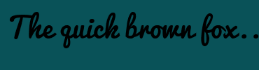 Image with Font Color 201001 and Background Color 095258