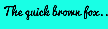 Image with Font Color FFFF00 and Background Color 19FFE5