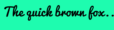 Image with Font Color 00C4CF and Background Color 1EFCAF