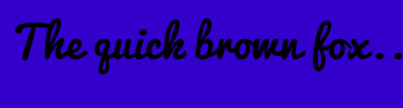 Image with Font Color 996633 and Background Color 3300CC