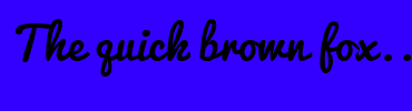 Image with Font Color 006633 and Background Color 3300FF