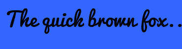 Image with Font Color 66FF00 and Background Color 3366FF