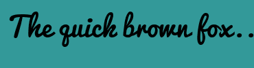 Image with Font Color FFFFFF and Background Color 339999